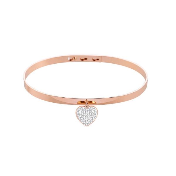 bangle lovery rhinestone heart charm for women stainless steel rose gold color adjustable wedding jewelry party gift 2021, Black
bangle lovery rhinestone heart charm for women stainless steel rose gold color adjustable wedding jewelry party gift 2021, Black