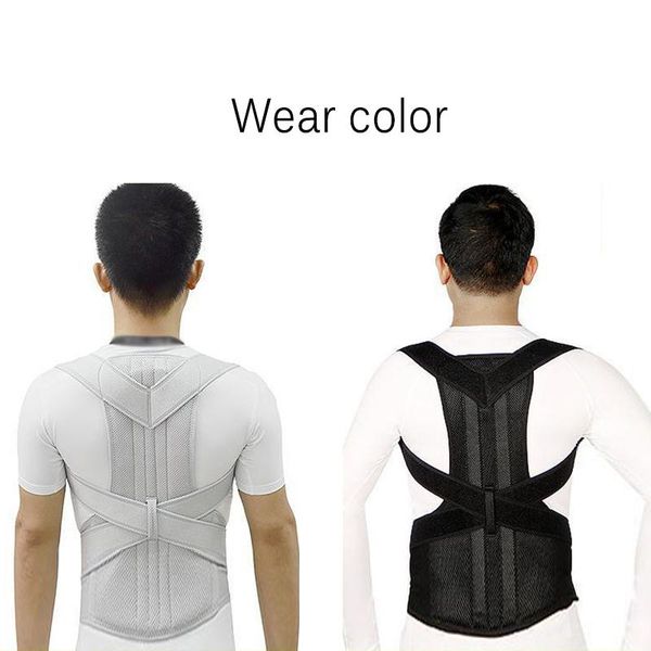waist support posture corrector strap brace belt back shoulder lumbar correction high strength breathable fitness equipment, Black;gray
waist support posture corrector strap brace belt back shoulder lumbar correction high strength breathable fitness equipment, Black;gray