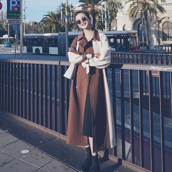 new autumn 2021 arrival long women trench coat double breasted belt loose ladies office jacket 1 1jm6, Tan;black
new autumn 2021 arrival long women trench coat double breasted belt loose ladies office jacket 1 1jm6, Tan;black