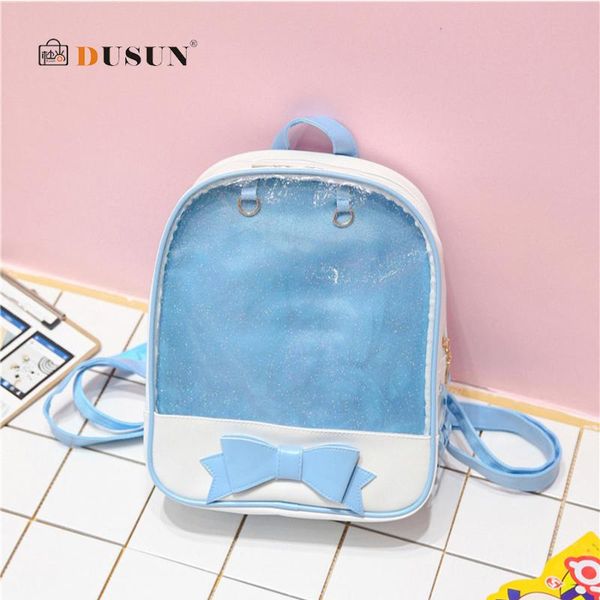 backpack style clear transparent women cute bow ita bags for school mini pink black schoolbags teenage fashion girls bookbag 2021
backpack style clear transparent women cute bow ita bags for school mini pink black schoolbags teenage fashion girls bookbag 2021
