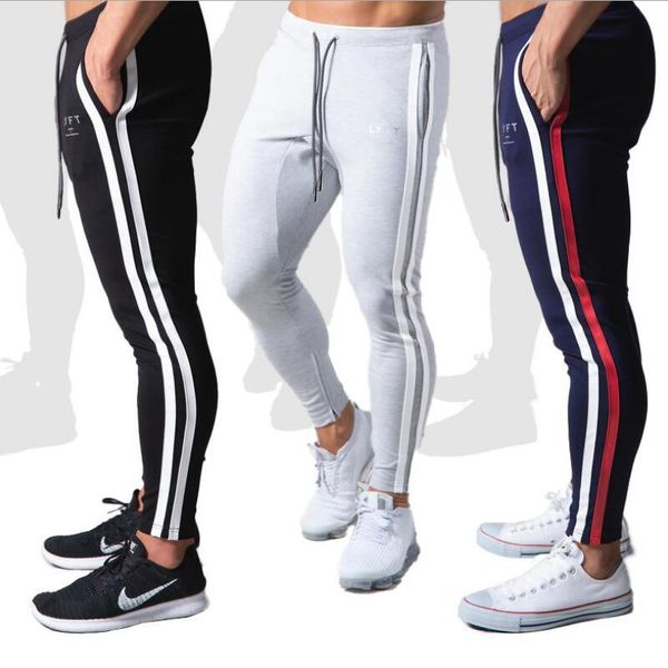 men's pants streetwear men fitness casual elastic bodybuilding clothing navy sweatpants joggers slim, Black
men's pants streetwear men fitness casual elastic bodybuilding clothing navy sweatpants joggers slim, Black