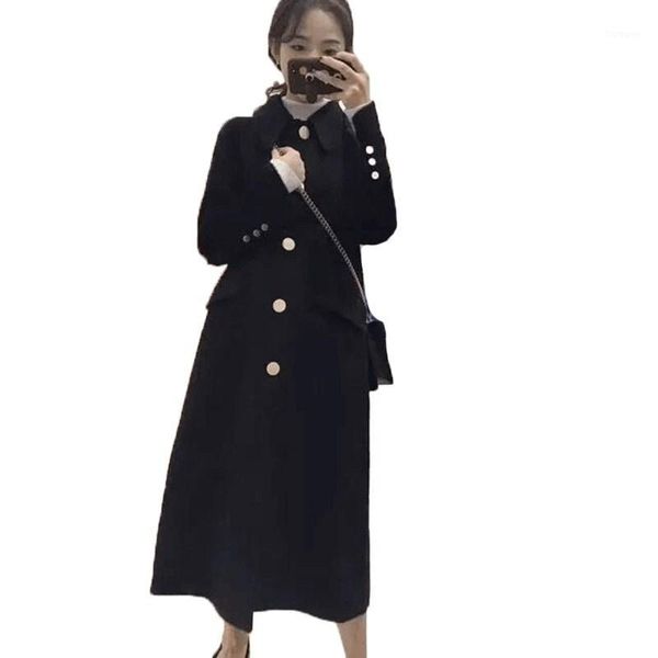2019 new women's autumn and winter woolen coat women long-sleeved black large size plus long woolen veste femme winter coat p8491
2019 new women's autumn and winter woolen coat women long-sleeved black large size plus long woolen veste femme winter coat p8491