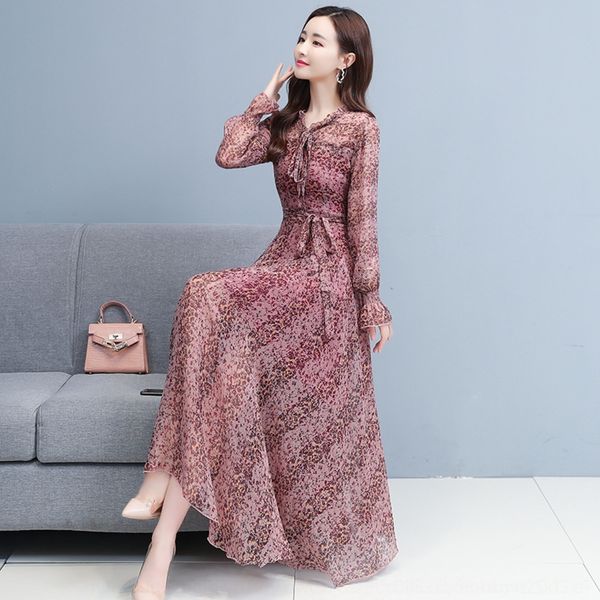xe4li 2020 spring and autumn new women's and beach version slim wear slim medium long sleeve chiffon print knee length beach skirt kore, Black;gray
xe4li 2020 spring and autumn new women's and beach version slim wear slim medium long sleeve chiffon print knee length beach skirt kore, Black;gray