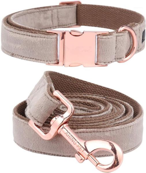 dog collars & leashes velvet collar and leash set soft comfy adjustable for pet walking brown1
dog collars & leashes velvet collar and leash set soft comfy adjustable for pet walking brown1