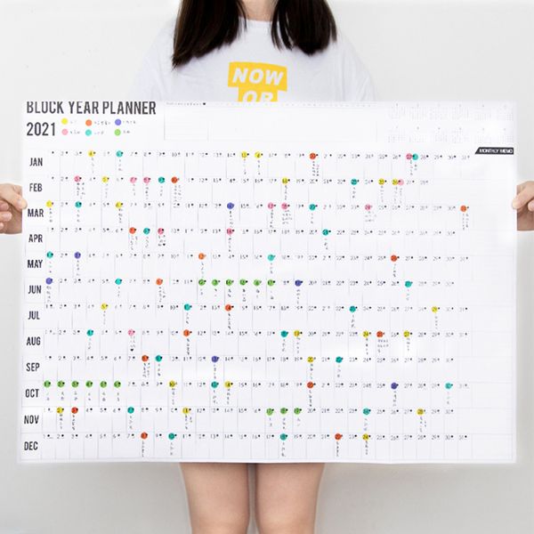 2021 Year Annual Plan Calendar Daily Schedule with Sticker Dots Wall Planner Kawaii Stationery Study Planning Learning for Kids
2021 Year Annual Plan Calendar Daily Schedule with Sticker Dots Wall Planner Kawaii Stationery Study Planning Learning for Kids