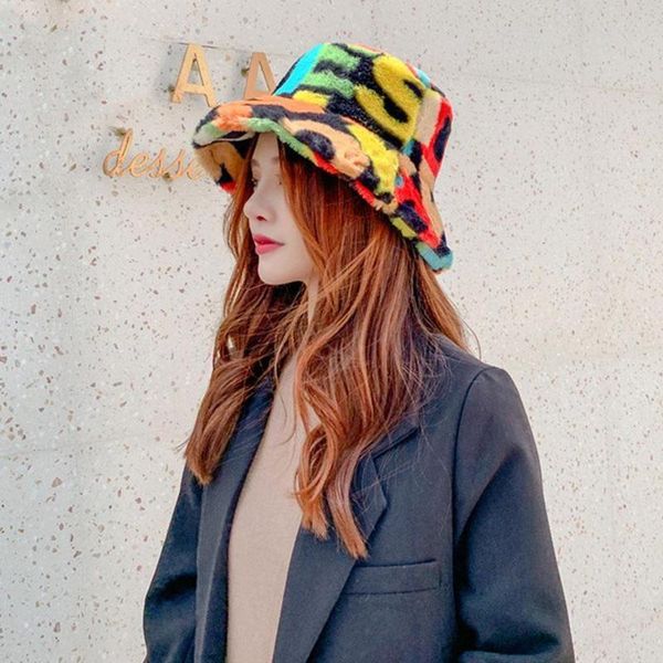 new fashion outdoor multicolor rainbow faux fur letter pattern bucket hats for women winter soft warm hats gorros mujer, Blue;gray
new fashion outdoor multicolor rainbow faux fur letter pattern bucket hats for women winter soft warm hats gorros mujer, Blue;gray