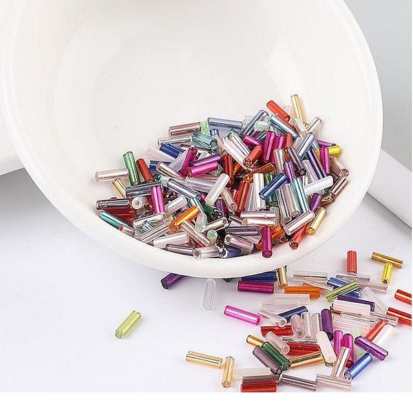 glass tube bead straight tube diy bead rice bead beaded handmade decoration material2x6mm /360pcs gl bbyudo 
glass tube bead straight tube diy bead rice bead beaded handmade decoration material2x6mm /360pcs gl bbyudo