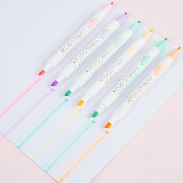 6pcs creative double head highlighter hand account marker pen child gift resaltador office&school supplies wholesale1, Black;red
6pcs creative double head highlighter hand account marker pen child gift resaltador office&school supplies wholesale1, Black;red