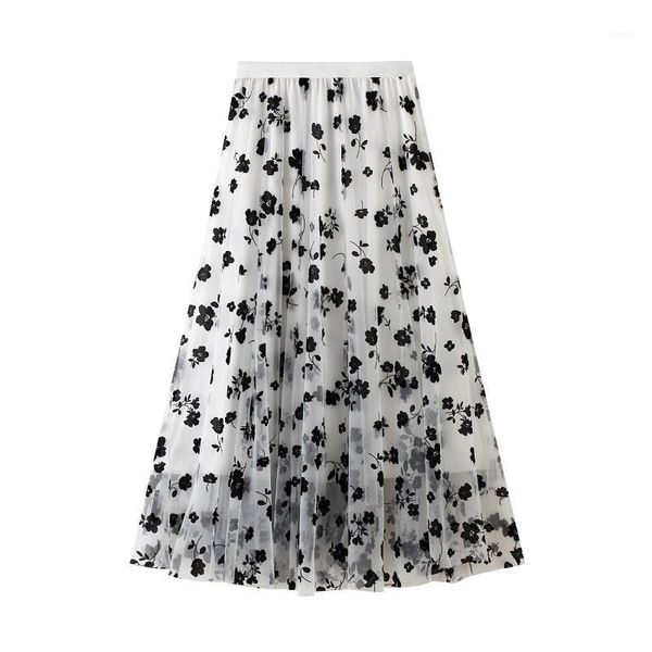 women tutu tulle pleated skirts, elastic high waist floral print mesh overlay layered a line midi skirt for ladies girls1, Black
women tutu tulle pleated skirts, elastic high waist floral print mesh overlay layered a line midi skirt for ladies girls1, Black