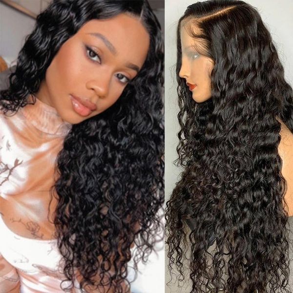 lace wigs water wave 4Ã4 closure human hair for black women pre plucked hairline with baby brazilian remy, Black;brown
lace wigs water wave 4Ã4 closure human hair for black women pre plucked hairline with baby brazilian remy, Black;brown