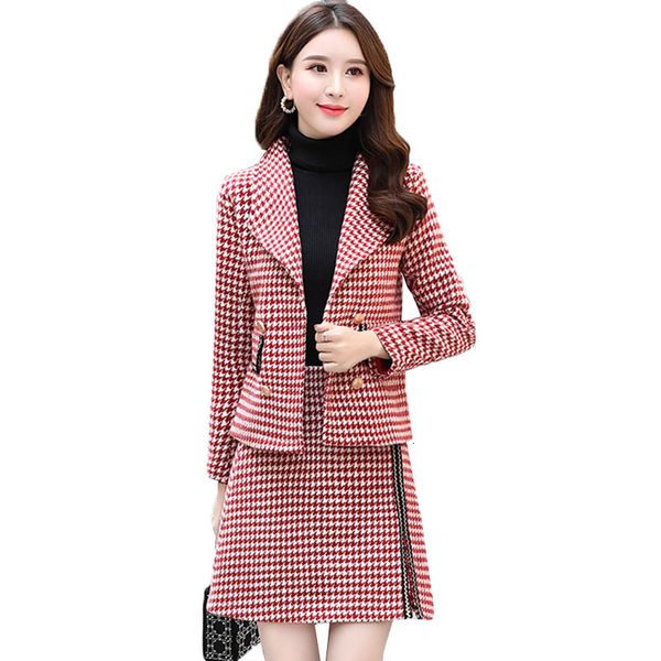 new korean houndstooth woolen 2 ensemble autumn thin winter wool short coat + mini skirt all female two r677 pieces ztxl, White
new korean houndstooth woolen 2 ensemble autumn thin winter wool short coat + mini skirt all female two r677 pieces ztxl, White