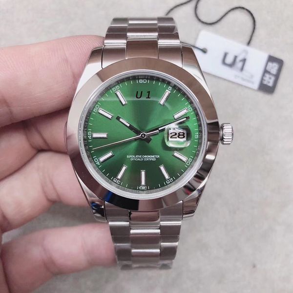 2021 u1 factory 41mm 2813 automatic movement steel 126300 sliver dial sapphire stainless steel wristwatches bracelet watch mens wristwatches, Slivery;brown
2021 u1 factory 41mm 2813 automatic movement steel 126300 sliver dial sapphire stainless steel wristwatches bracelet watch mens wristwatches, Slivery;brown