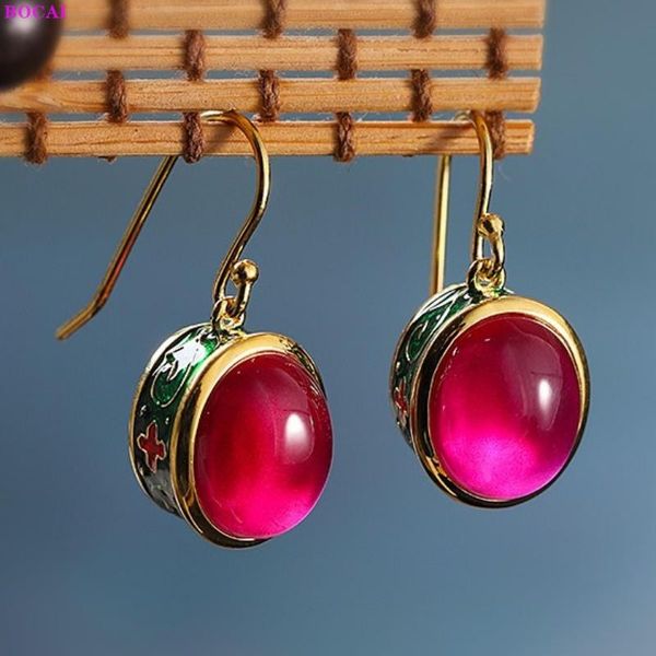bocai real sterling silver s925 earrings 2021 retro creative design fashion elegant red corundum enamel color argentum eardrop
bocai real sterling silver s925 earrings 2021 retro creative design fashion elegant red corundum enamel color argentum eardrop