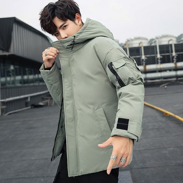 guochao winter coat 2020 new thickened short korean men's white duck down jacket, Black
guochao winter coat 2020 new thickened short korean men's white duck down jacket, Black