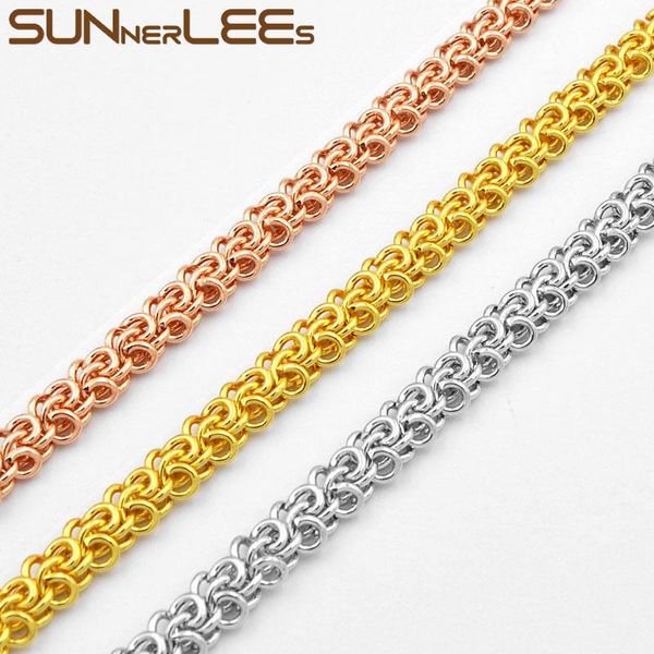 sunnerlees fashion jewelry white rose gold color necklace 5mm cable link chain for mens womens gift c06 n, Silver
sunnerlees fashion jewelry white rose gold color necklace 5mm cable link chain for mens womens gift c06 n, Silver