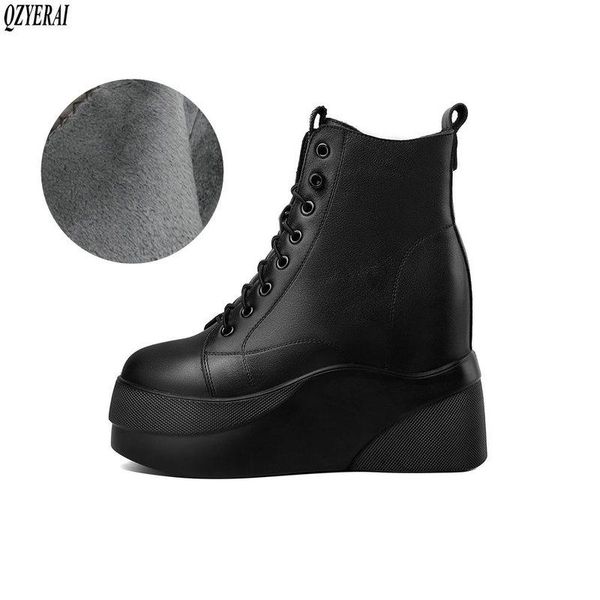 boots winter shoes natural genuine leather women ankle bottom thick wedge fashion warm female cowhide snow casual, Black
boots winter shoes natural genuine leather women ankle bottom thick wedge fashion warm female cowhide snow casual, Black