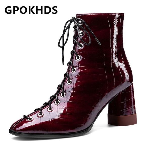 gpokhds 2021 women ankle boots patent leather winter short plush square toe zipper cross-tied high heels female boots size 40, Black
gpokhds 2021 women ankle boots patent leather winter short plush square toe zipper cross-tied high heels female boots size 40, Black