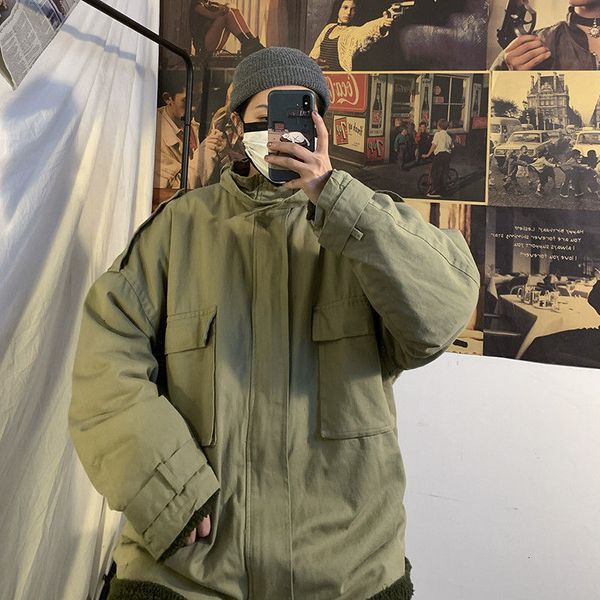 2021 new men's winter new thickened coats woman lamb wool casual long sleeve oversized jackets man warm clothing j1dp, Black
2021 new men's winter new thickened coats woman lamb wool casual long sleeve oversized jackets man warm clothing j1dp, Black
