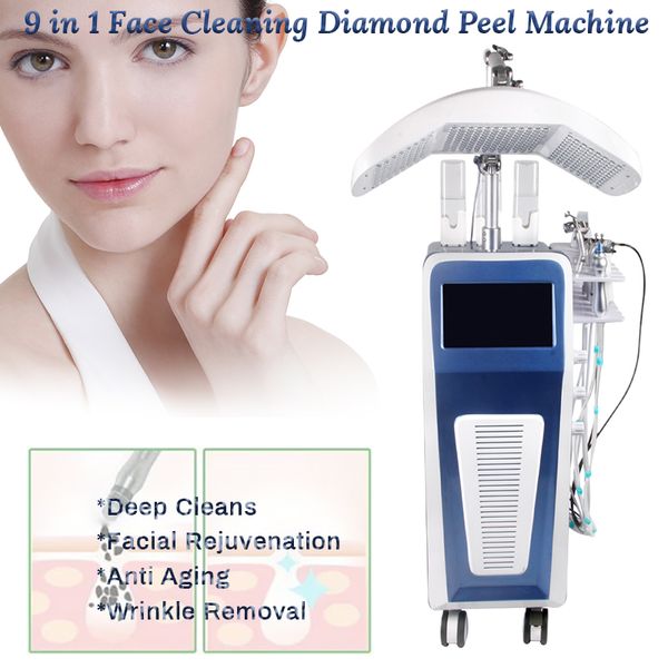 vertical 9 in 1 hydro dermabrasion jet peel oxygen led light facial face lifting beauty machines pdt therapy
vertical 9 in 1 hydro dermabrasion jet peel oxygen led light facial face lifting beauty machines pdt therapy