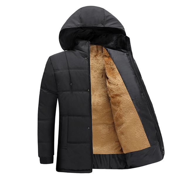 2020 brand winter мужской куртки среднего возраста хлопок проложенной шинель для мужчина плюс бархат хлопок верхней одежды одежды одежды, Black
2020 brand winter мужской куртки среднего возраста хлопок проложенной шинель для мужчина плюс бархат хлопок верхней одежды одежды одежды, Black