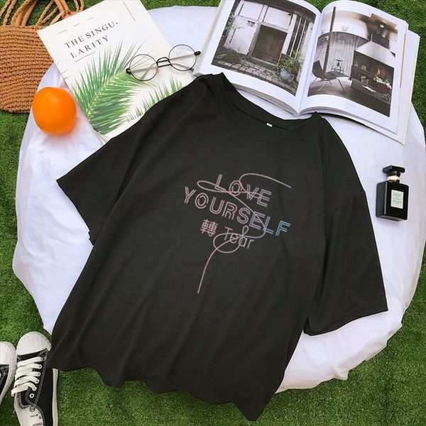 harajuku тенниска женщины причинная корейский kpop любите себя lettter printed tshirt streetwear tumblr hipster tee shirt femme одежда, White
harajuku тенниска женщины причинная корейский kpop любите себя lettter printed tshirt streetwear tumblr hipster tee shirt femme одежда, White