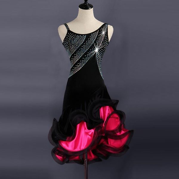 stage wear professional latin dance dress performance costumes sleeveless diamonds fishbone dresses ballroom clothes, Black;red
stage wear professional latin dance dress performance costumes sleeveless diamonds fishbone dresses ballroom clothes, Black;red