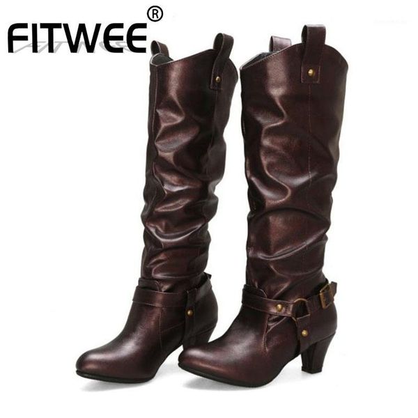 boots fitwee western style retro pointed toe winter buckle ladies leisure simple shoes woman footwear botas size 34-431, Black
boots fitwee western style retro pointed toe winter buckle ladies leisure simple shoes woman footwear botas size 34-431, Black