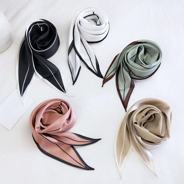 scarves spring ladies pure color silk scarf rhombus bandana luxury neckerchiefs for women neck accessories gift high quality, Blue;gray
scarves spring ladies pure color silk scarf rhombus bandana luxury neckerchiefs for women neck accessories gift high quality, Blue;gray