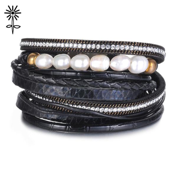10pcs/lot multi-layer leather bracelet simulated pearl crystal rhinestones charm bracelet for women pulseras mujer b-012*10, Black
10pcs/lot multi-layer leather bracelet simulated pearl crystal rhinestones charm bracelet for women pulseras mujer b-012*10, Black