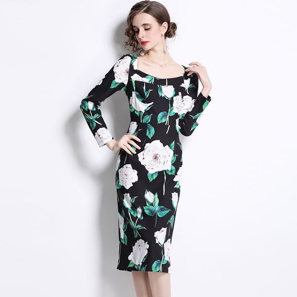 100% polyester women flower print dress spring autumn beach holiday vestidos square neck sliming bottom dresses, Black;gray
100% polyester women flower print dress spring autumn beach holiday vestidos square neck sliming bottom dresses, Black;gray