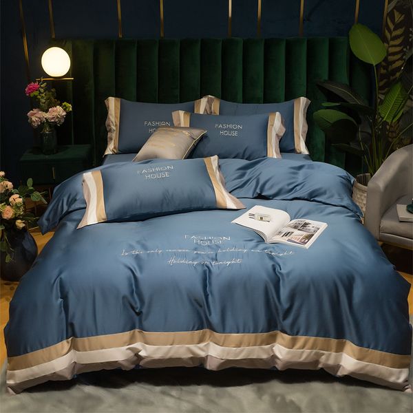 high-end quality egyptian cotton bedding set embroidered satin light luxury 60s quilt duvet cover bed sheet pillowcases q1202
high-end quality egyptian cotton bedding set embroidered satin light luxury 60s quilt duvet cover bed sheet pillowcases q1202