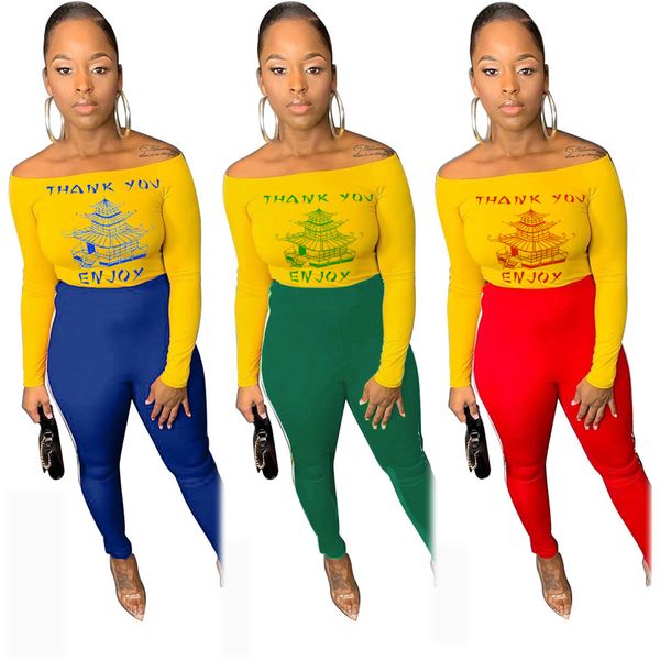 thank you enjoy letter print long sleeve tshirt and high waist skinny legging off the shoulder two piece set woman tracksuit c0123, Gray
thank you enjoy letter print long sleeve tshirt and high waist skinny legging off the shoulder two piece set woman tracksuit c0123, Gray