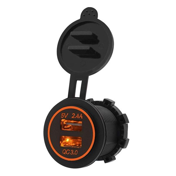 5v 3.4a dual usb car charger fast charge qc 3.0 universal dual usb port power outlet for motorcycle car with dustproof plastic cover
5v 3.4a dual usb car charger fast charge qc 3.0 universal dual usb port power outlet for motorcycle car with dustproof plastic cover