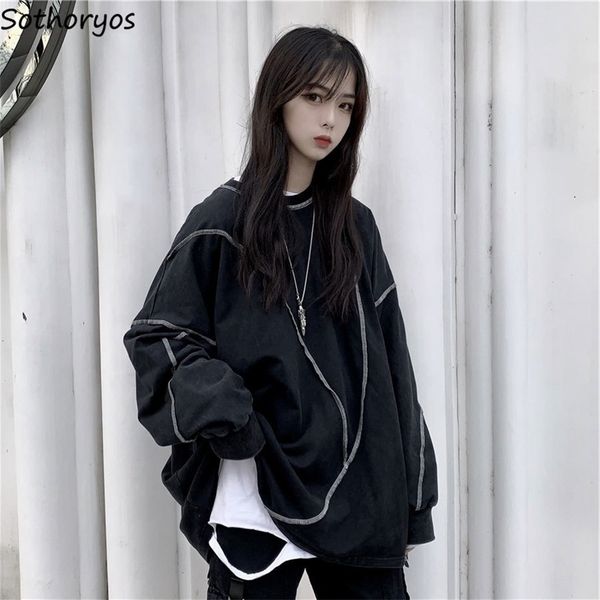 women hoodies streetwear korean style student solid trendy leisure daily harajuku comfortable oversize ulzzang all-match y200915, Black
women hoodies streetwear korean style student solid trendy leisure daily harajuku comfortable oversize ulzzang all-match y200915, Black