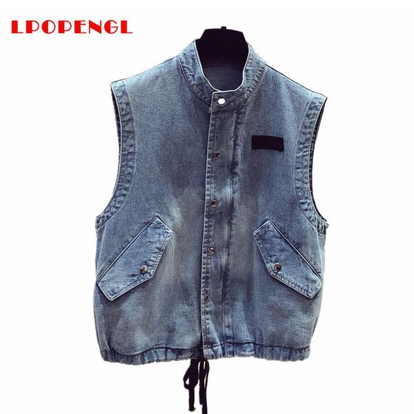 women's jackets 2021 spring autumn denim short jacket button drawstring sleeveless regular polyester material casual style pure color, Black;brown
women's jackets 2021 spring autumn denim short jacket button drawstring sleeveless regular polyester material casual style pure color, Black;brown