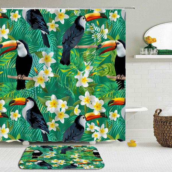 2pcs / set тукан птица цветок душ занавес mat set printed водонепроницаемый ванной ткань с покрытием пола туалет ванна занавес set
2pcs / set тукан птица цветок душ занавес mat set printed водонепроницаемый ванной ткань с покрытием пола туалет ванна занавес set