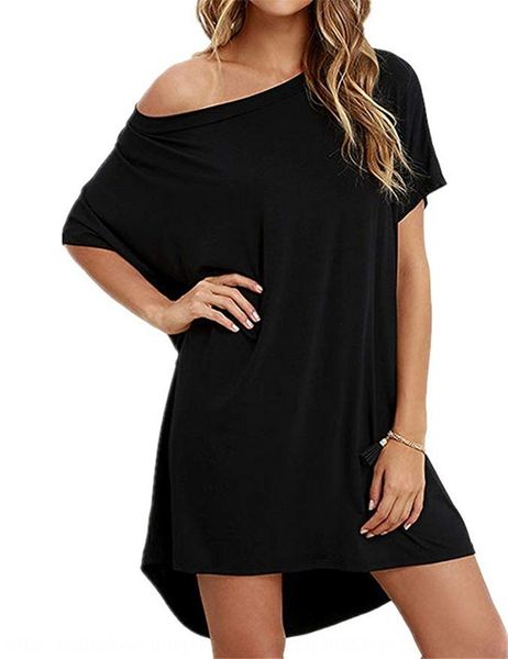 new fashion women's dress inclined shoulder round neck irregular women's dress ji2hb, Black;gray
new fashion women's dress inclined shoulder round neck irregular women's dress ji2hb, Black;gray