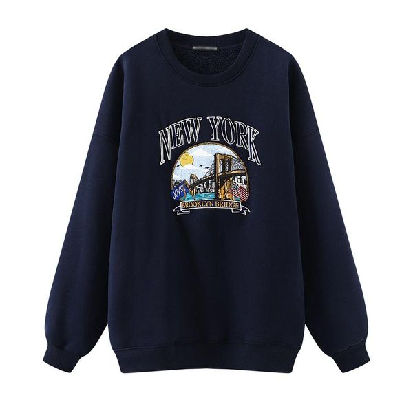 oversize girls elegant embroidery sweatshirts 2020 autumn fashion ladies streetwear pullovers female stylish clothes women chic, Black 
oversize girls elegant embroidery sweatshirts 2020 autumn fashion ladies streetwear pullovers female stylish clothes women chic, Black