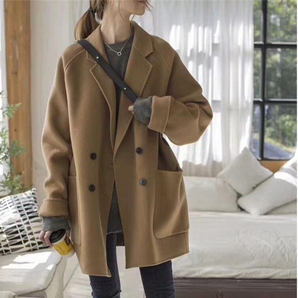 super fairy net red ins tide reversible fleece jacket female autumn and winter new fashion design plus cotton woolen coat camel1, Black
super fairy net red ins tide reversible fleece jacket female autumn and winter new fashion design plus cotton woolen coat camel1, Black