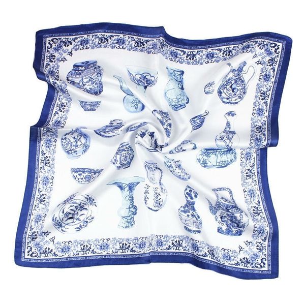 100% real silk women scarf ol print 53x53cm square kerchief brand summer stewardess style sale y201007, Blue;gray
100% real silk women scarf ol print 53x53cm square kerchief brand summer stewardess style sale y201007, Blue;gray