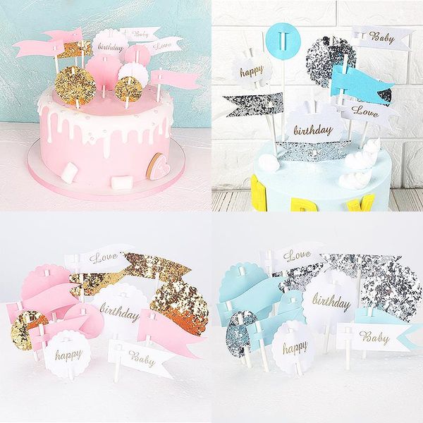sale cake decoration round sequins inserted card shiny flag happy birthday card party suppies
sale cake decoration round sequins inserted card shiny flag happy birthday card party suppies
