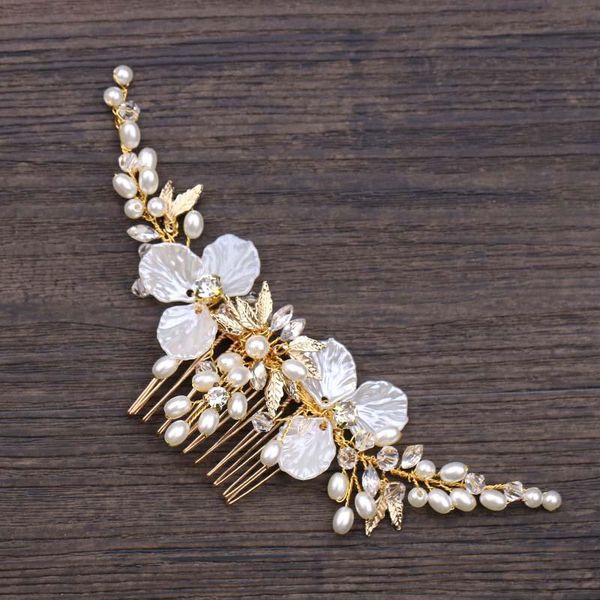 1pcs elegant gold leaf crystal rhinestone flower wedding bride hair comb white flower leaves comb for hair women jewelry jl, Golden;silver
1pcs elegant gold leaf crystal rhinestone flower wedding bride hair comb white flower leaves comb for hair women jewelry jl, Golden;silver