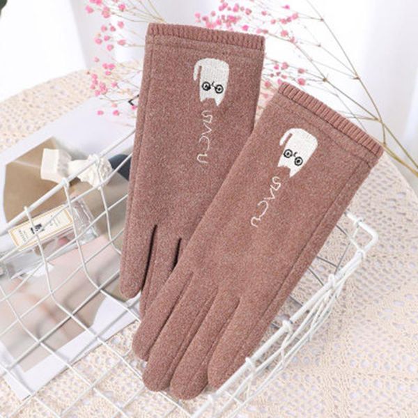 five fingers gloves cute cat embroidery velvet cashmere touch screen warm winter women outdoor sport windproof elastic cycling driving mitte, Blue;gray
five fingers gloves cute cat embroidery velvet cashmere touch screen warm winter women outdoor sport windproof elastic cycling driving mitte, Blue;gray