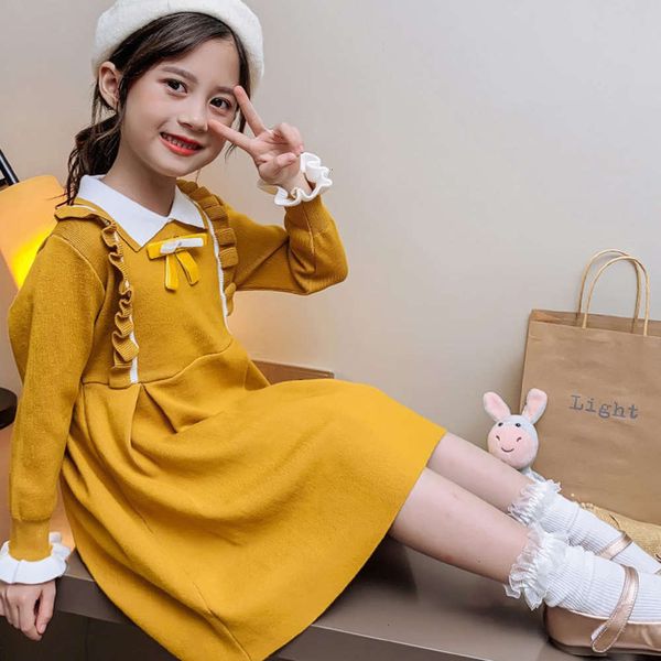winter girls' children's knitted sweater princs skirt lace long sve women's treasure college sle autumn drs, Red;yellow
winter girls' children's knitted sweater princs skirt lace long sve women's treasure college sle autumn drs, Red;yellow
