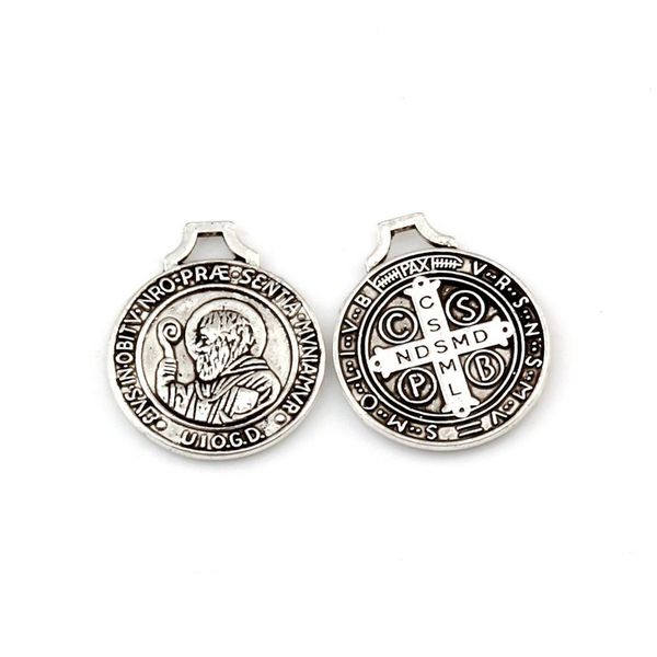 benedict da norcia medal cross patron charm pendants for jewelry making, earrings, necklace and bracelet 18x21mm antique silver 100pcs a-241, Bronze;silver
benedict da norcia medal cross patron charm pendants for jewelry making, earrings, necklace and bracelet 18x21mm antique silver 100pcs a-241, Bronze;silver