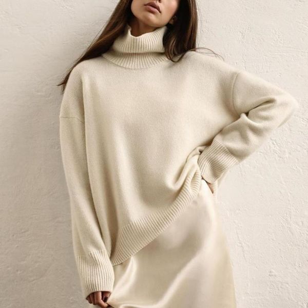 women's sweaters casual loose turtleneck sweater basic soft warm cosy drop shoulder sleeve pullover high street solid winter 2021, White;black
women's sweaters casual loose turtleneck sweater basic soft warm cosy drop shoulder sleeve pullover high street solid winter 2021, White;black