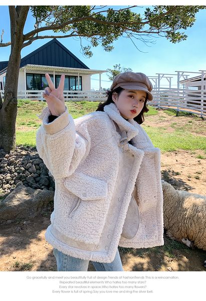 2021 new womens winter wool coat female version fur all-in-one jacket bzf3, Black;brown
2021 new womens winter wool coat female version fur all-in-one jacket bzf3, Black;brown