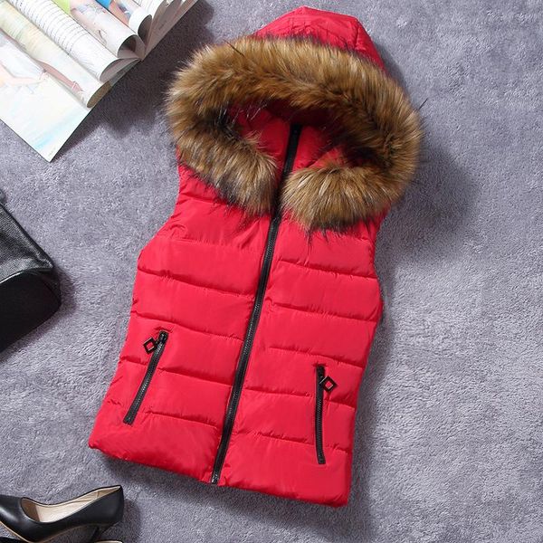 women's vests 2021 winter basic jackets women female thickening vest down cotton selling autumn slim warm waistcoat with a hood, Black;white
women's vests 2021 winter basic jackets women female thickening vest down cotton selling autumn slim warm waistcoat with a hood, Black;white
