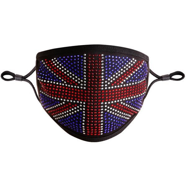 cross-border british flag uk masks drilling full stone crystal face mask dust-proof plug filter black diamond cotton washable mask
cross-border british flag uk masks drilling full stone crystal face mask dust-proof plug filter black diamond cotton washable mask