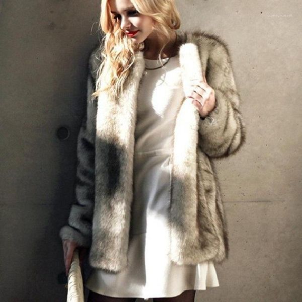 women's fur & faux winter women coat luxury long overcoat thick warm plus size female plush coats1, Black
women's fur & faux winter women coat luxury long overcoat thick warm plus size female plush coats1, Black